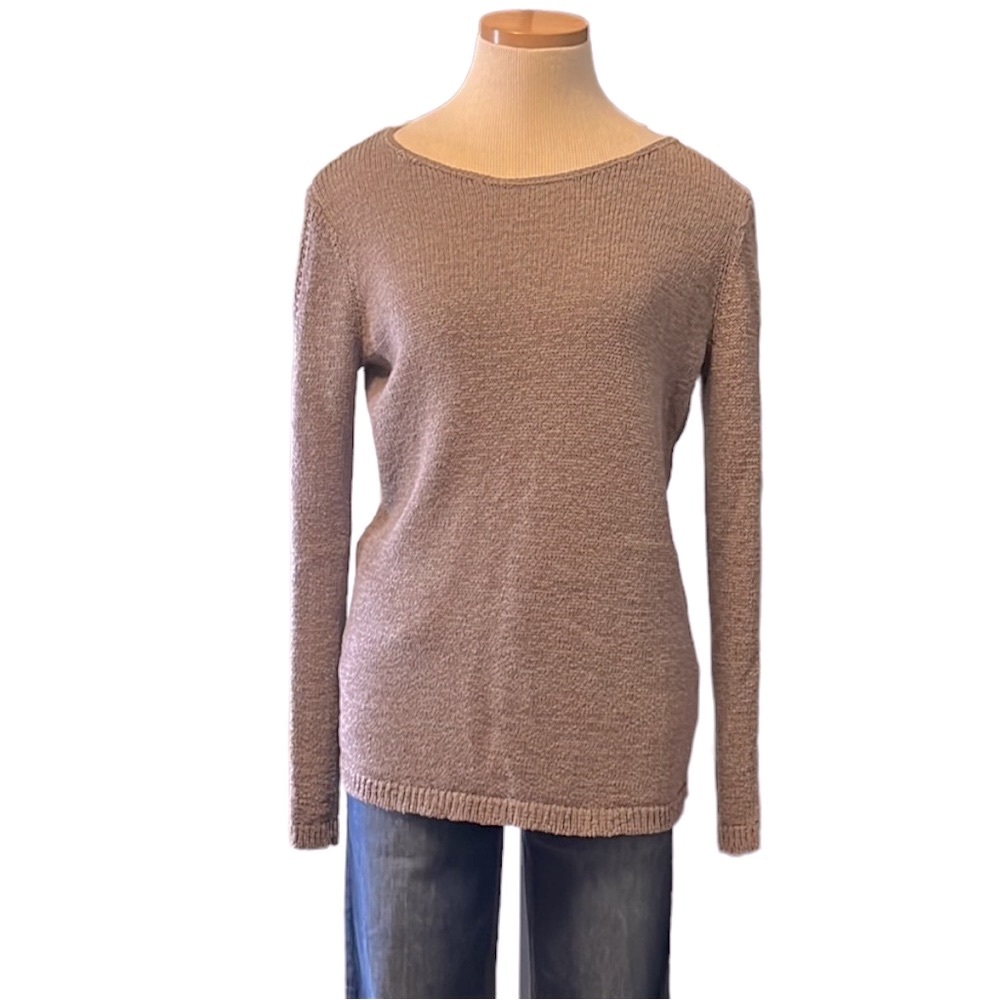 Rachel Zoe Knit Sweater, Brown, Large